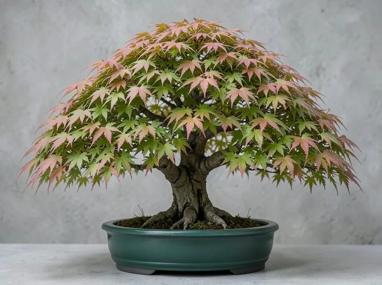 Un esempio di bonsai di acero palmato