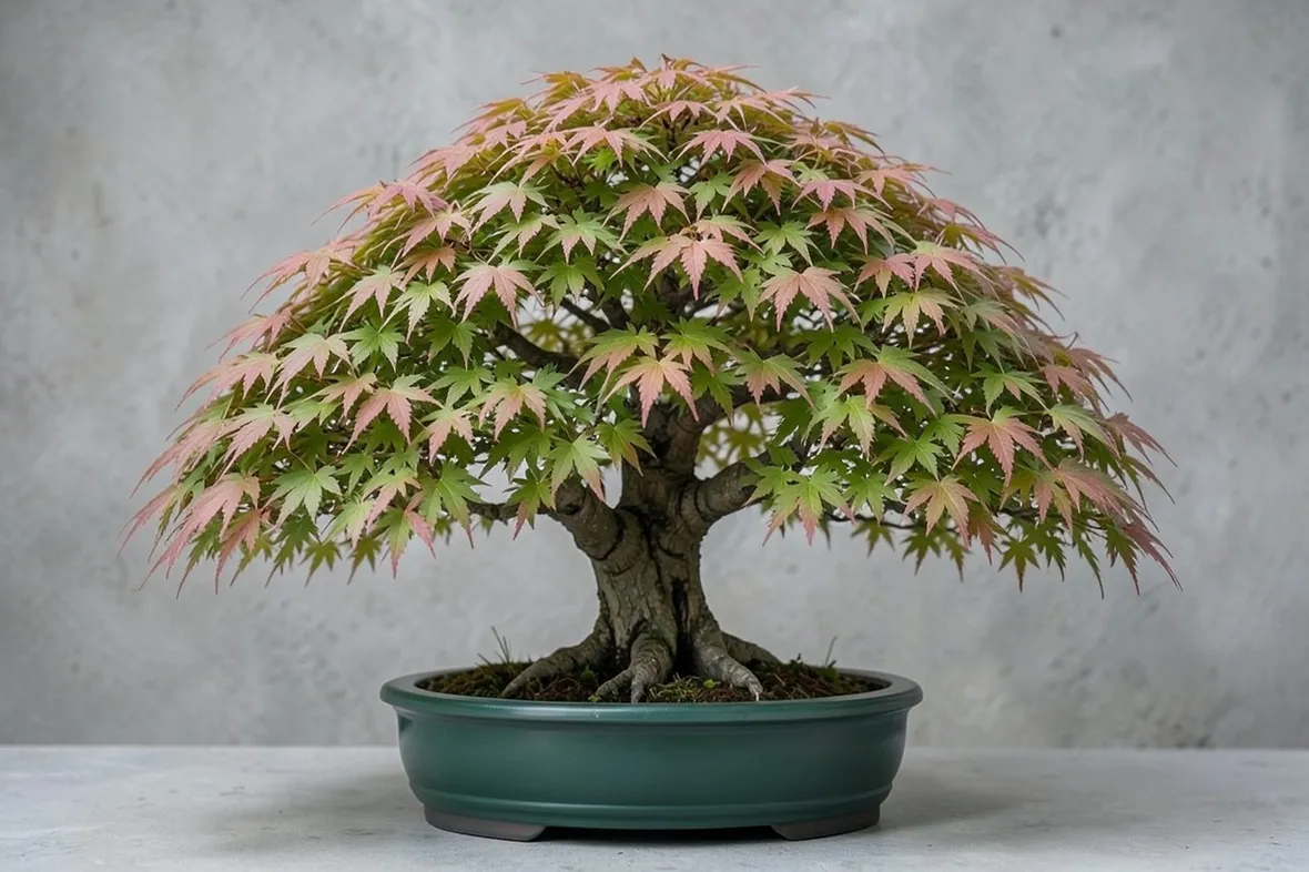 Un esempio di bonsai di acero palmato