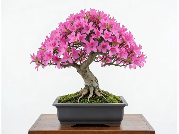 Bonsai azalea fiorito