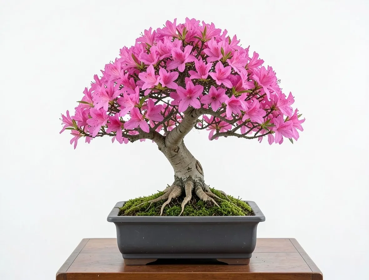 Bonsai azalea fiorito