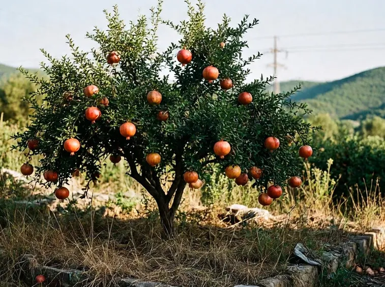 Albero di Melograno in terreno