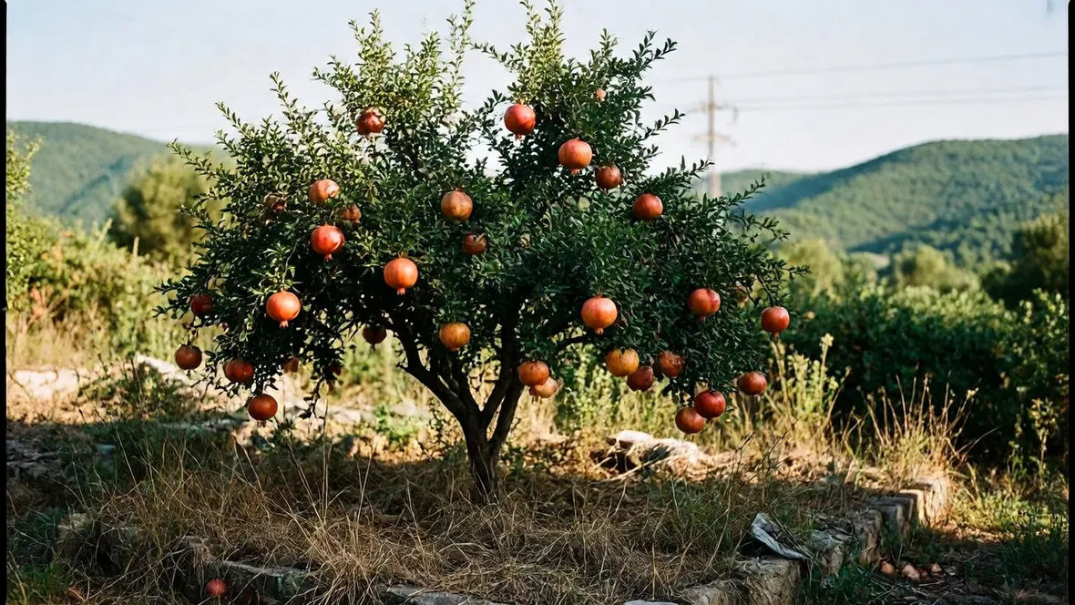 Albero di Melograno in terreno