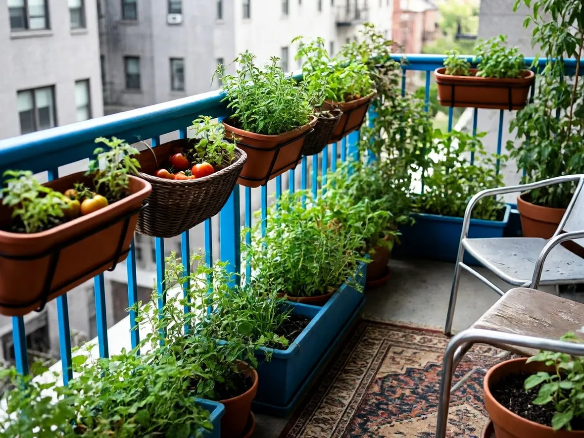 Piccolo orto sul balcone