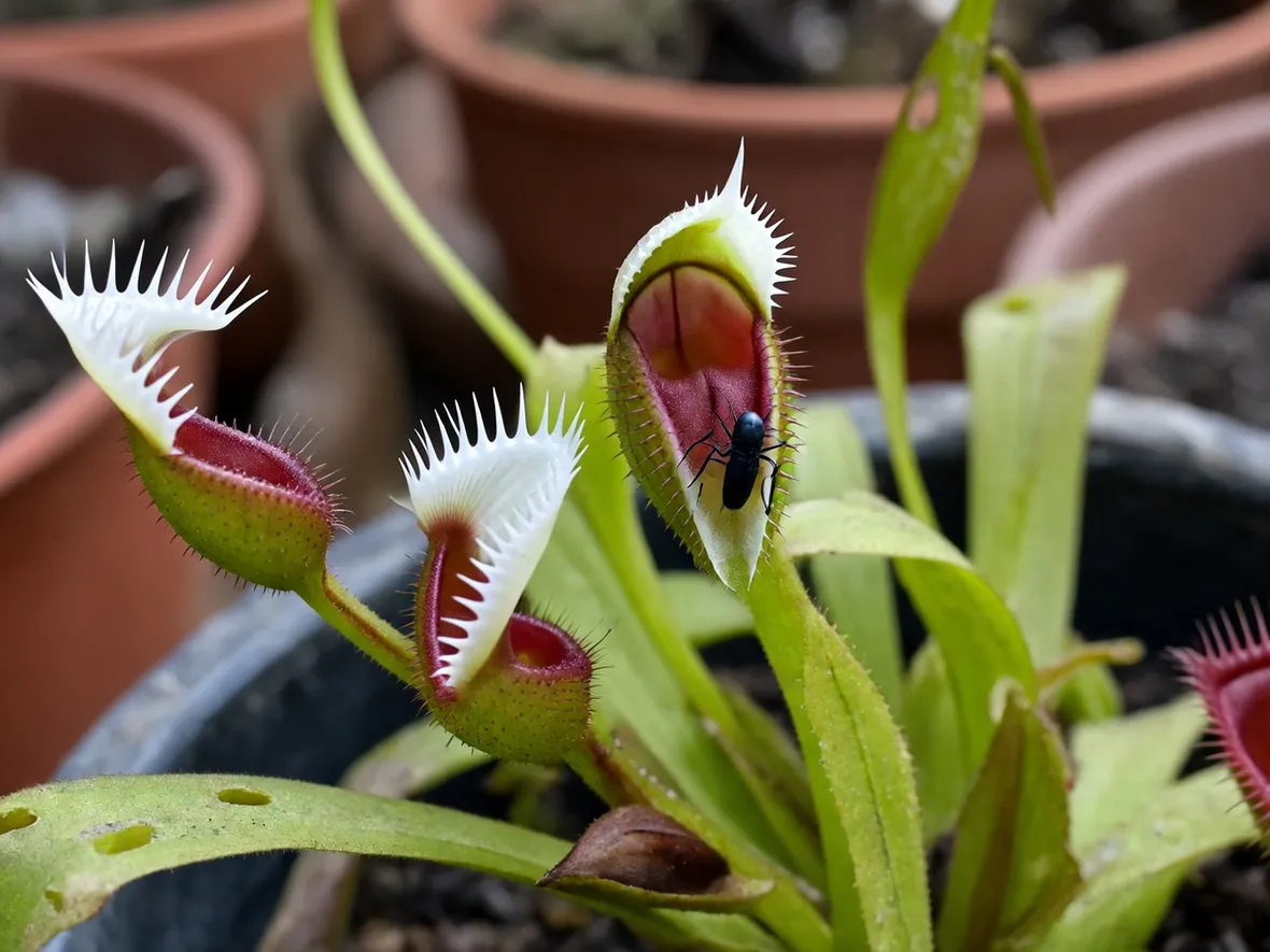 Pianta carnivora insetto