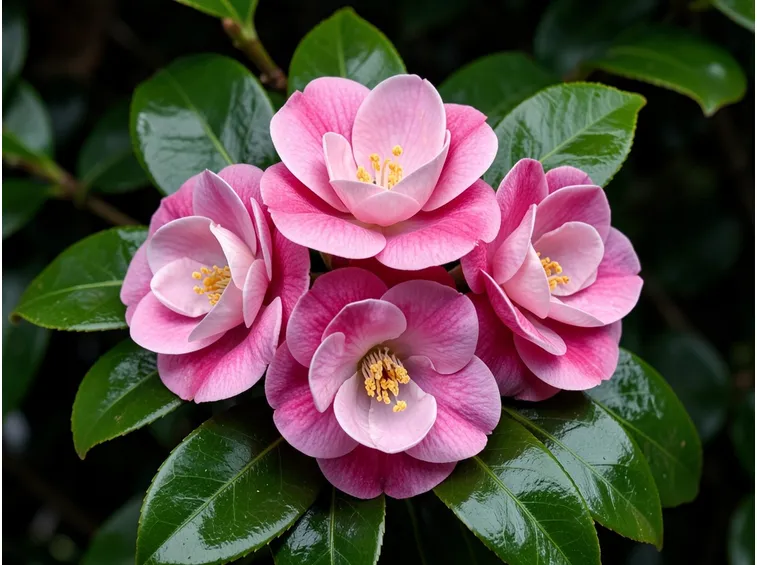Fiori rosa di Camelie