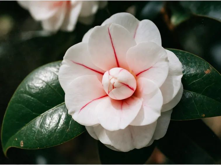 Fiore bianco di Camelia