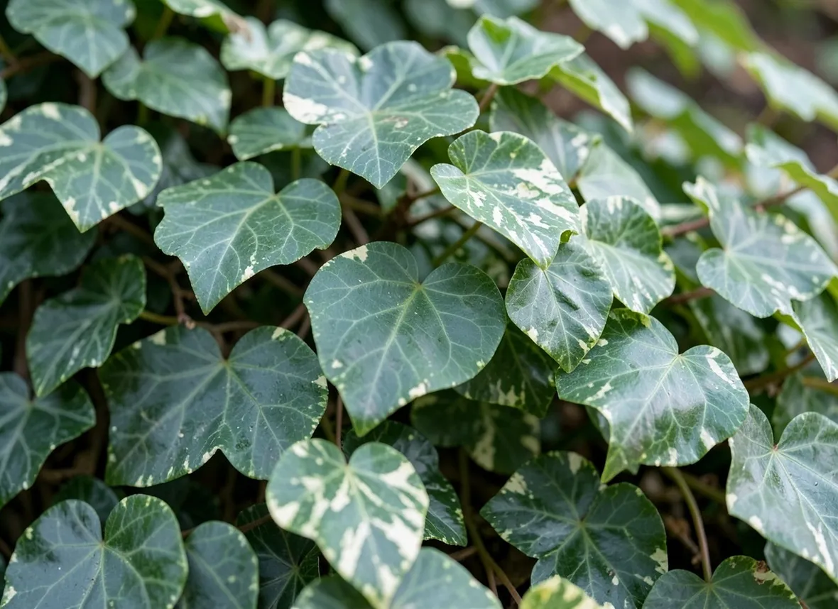Edera a foglie variegate