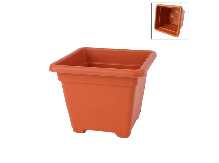 Vasi in plastica quadrati
