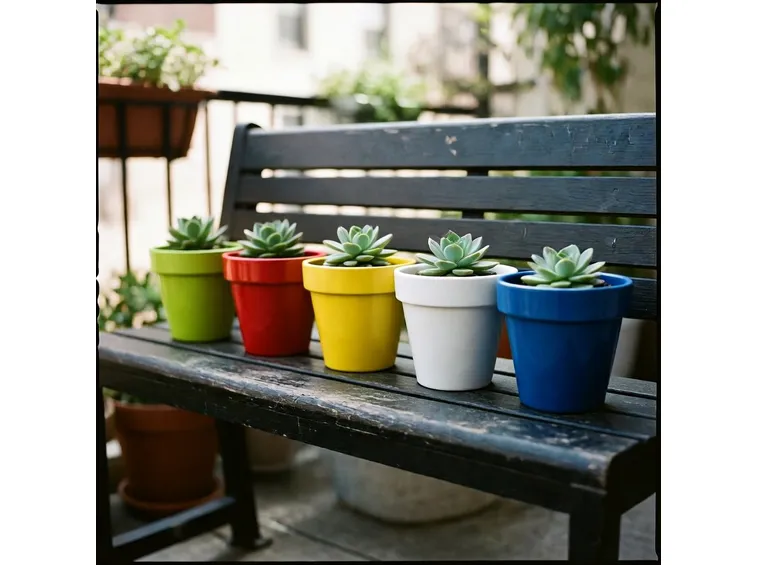 Vasi per terrazzi in terracotta