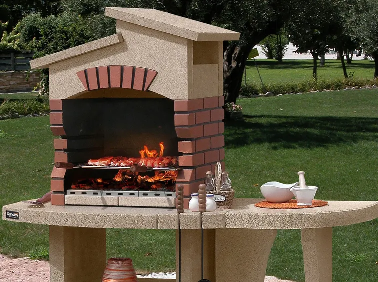 Esempio barbecue in muratura