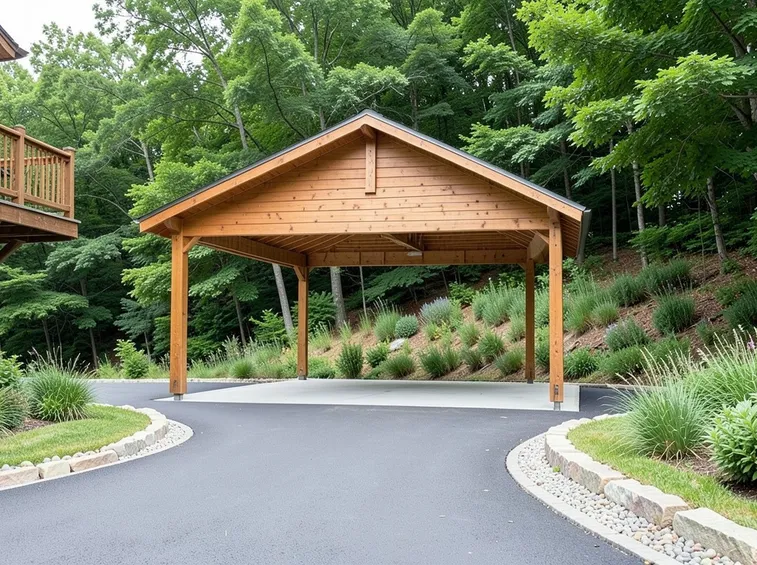 Carport legno