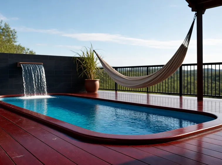 Piscina con acqua limpida