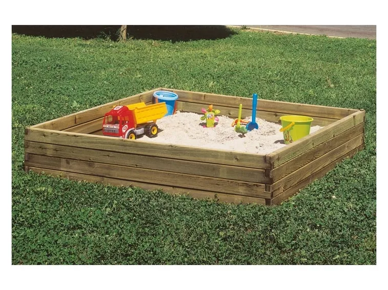 Sabbiera per bambini in legno