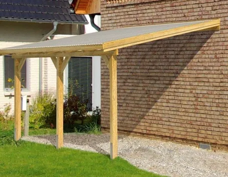 Tettoia in legno da giardino