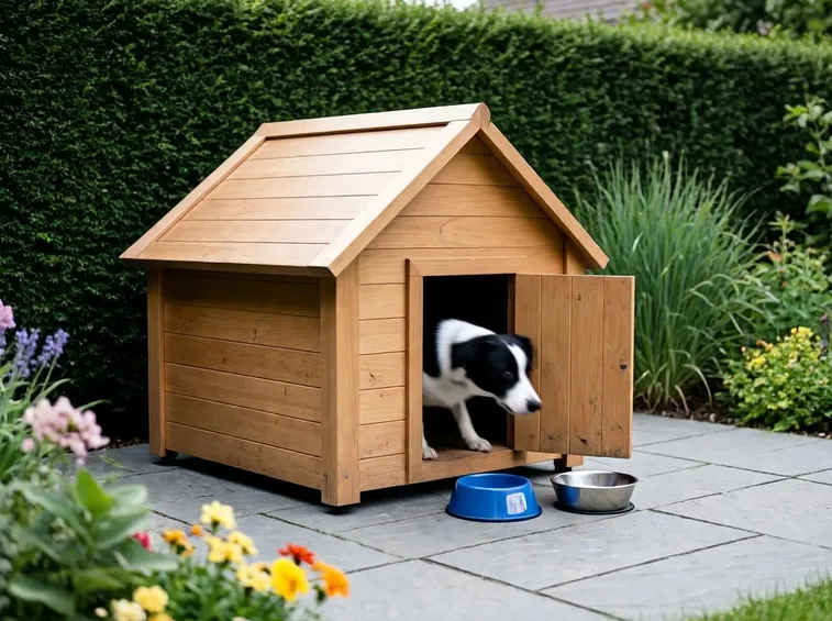 Cuccia per cane in legno