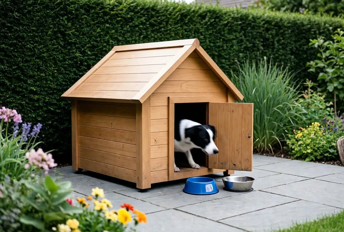 Cuccia per cane in legno