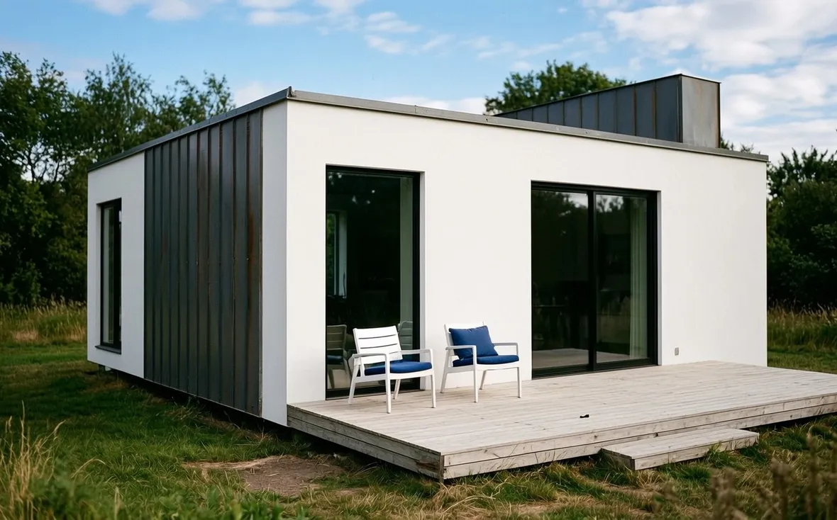 Villa prefabbricata minimalista