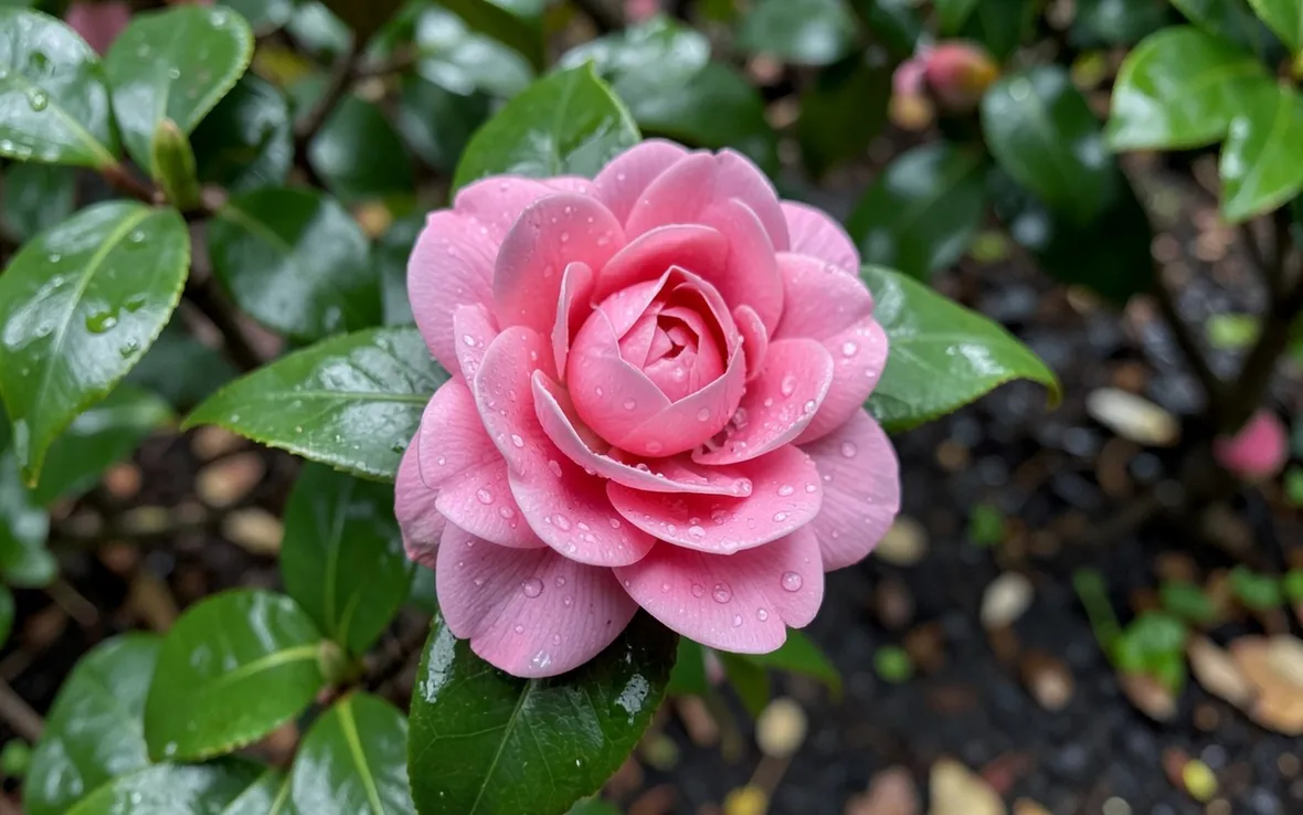 Irrigare delicatamente la camelia