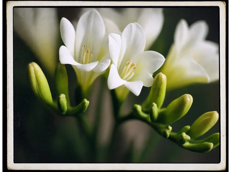 Fiori di Fresia bianchi
