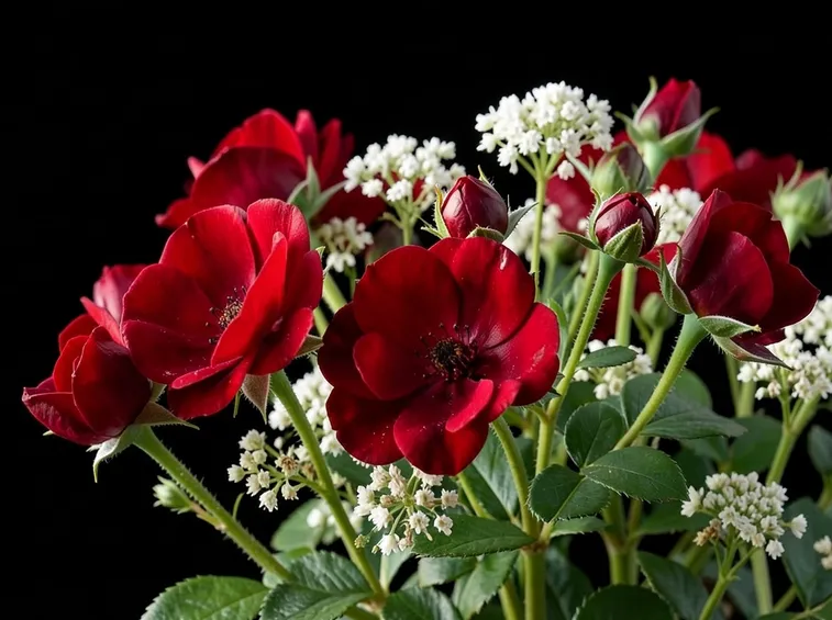 Alcune rose rosse