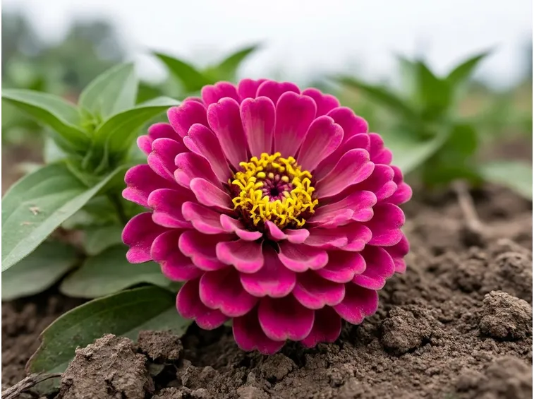 Varietà di zinnia rosa