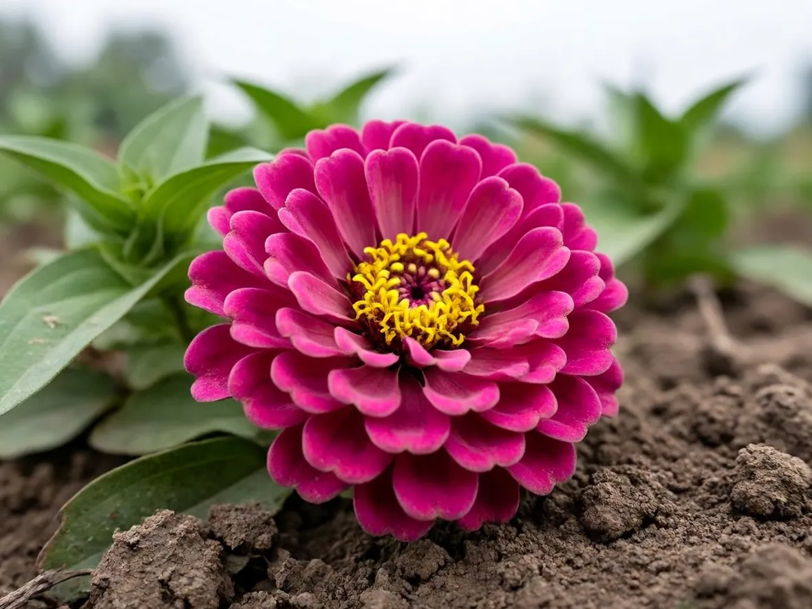 Varietà di zinnia rosa