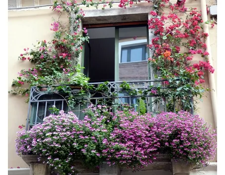 Esempio di balcone fiorito