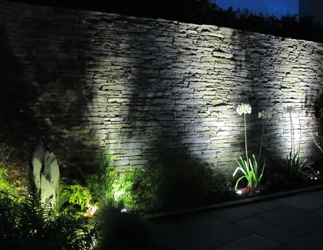 Illuminazione di un giardino con luci per esterno
