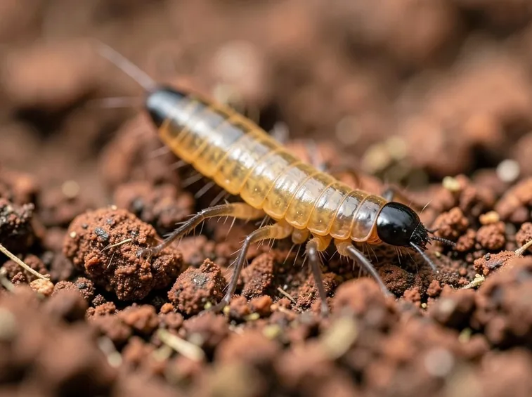 Larva elateride