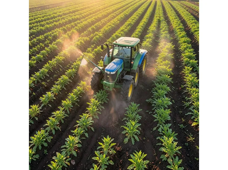 Uso del diserbante sulle coltivazioni