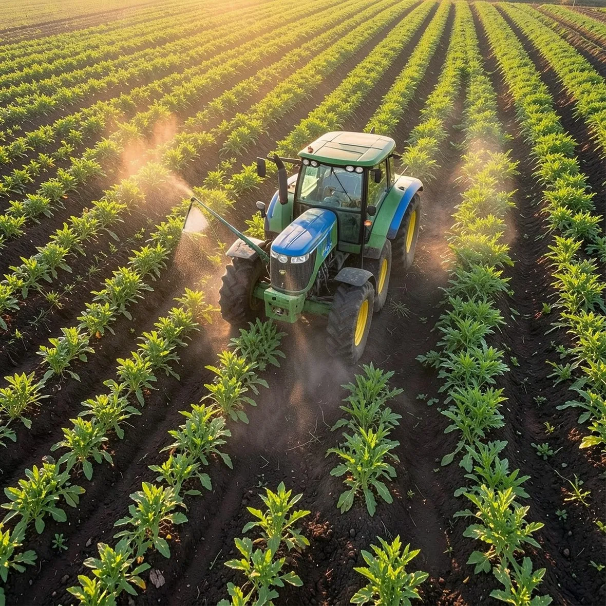 Uso del diserbante sulle coltivazioni