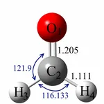 Struttura molecolare della formaldeide