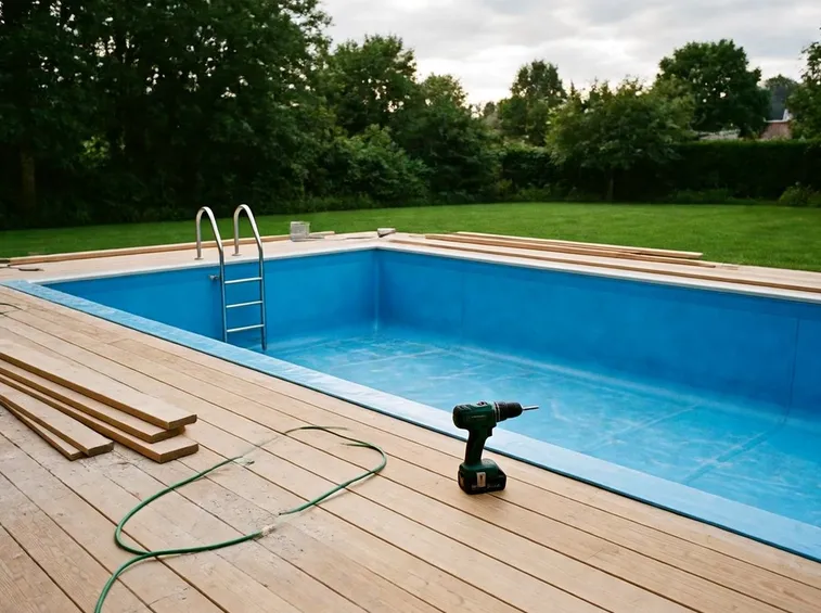 Costruzione piscina giardino