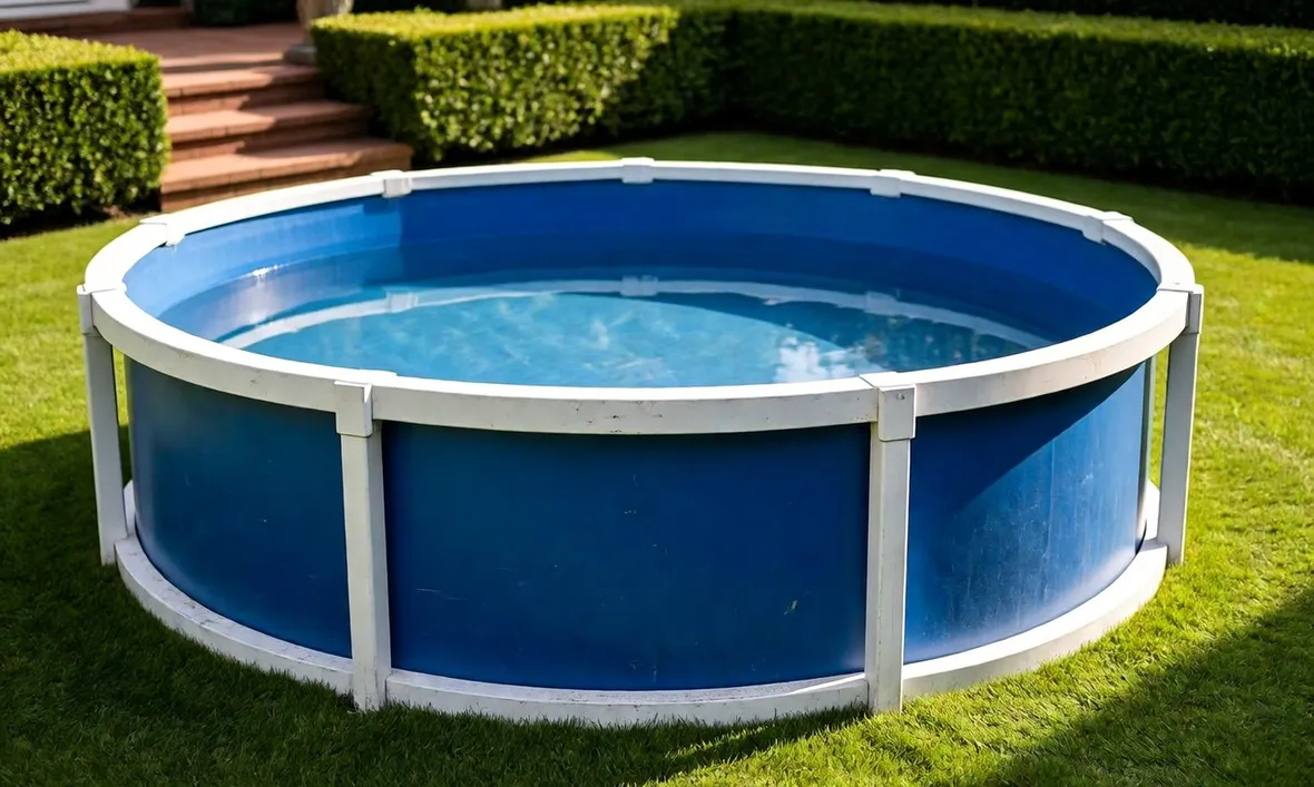 Relax in una piscina da giardino Intex