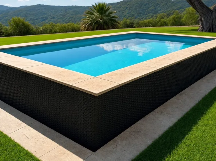 esempio di piscina seminterrata