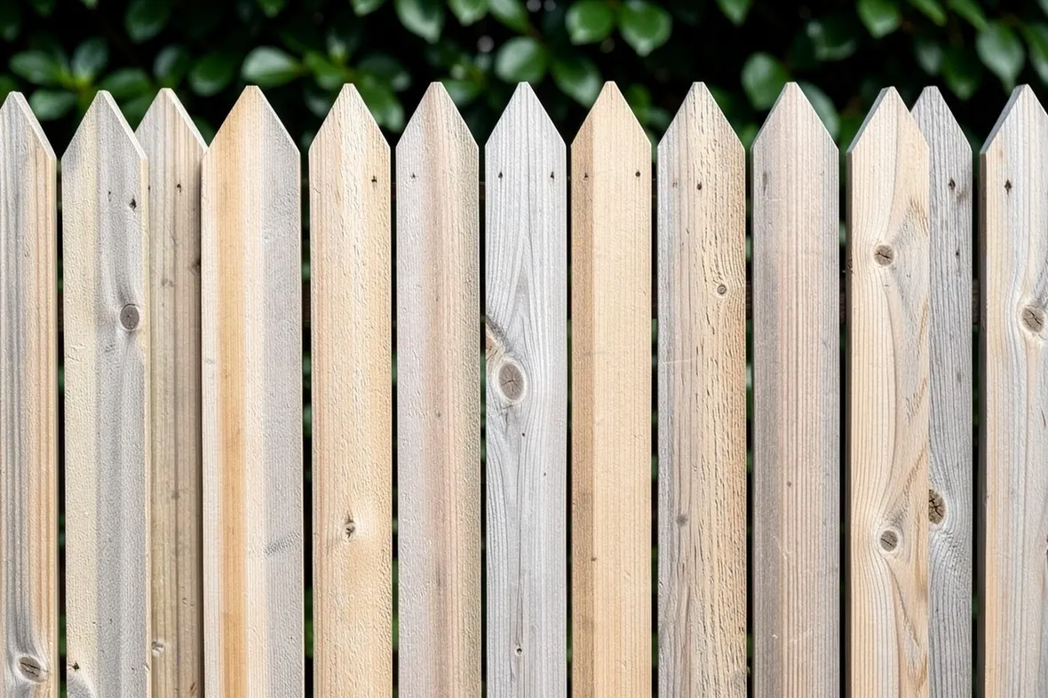 Recinzione legno semplice