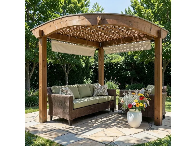 Funzionale pergola in legno