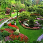 Splendido giardino fiorito