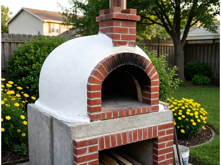 Forno in muratura autocostruito