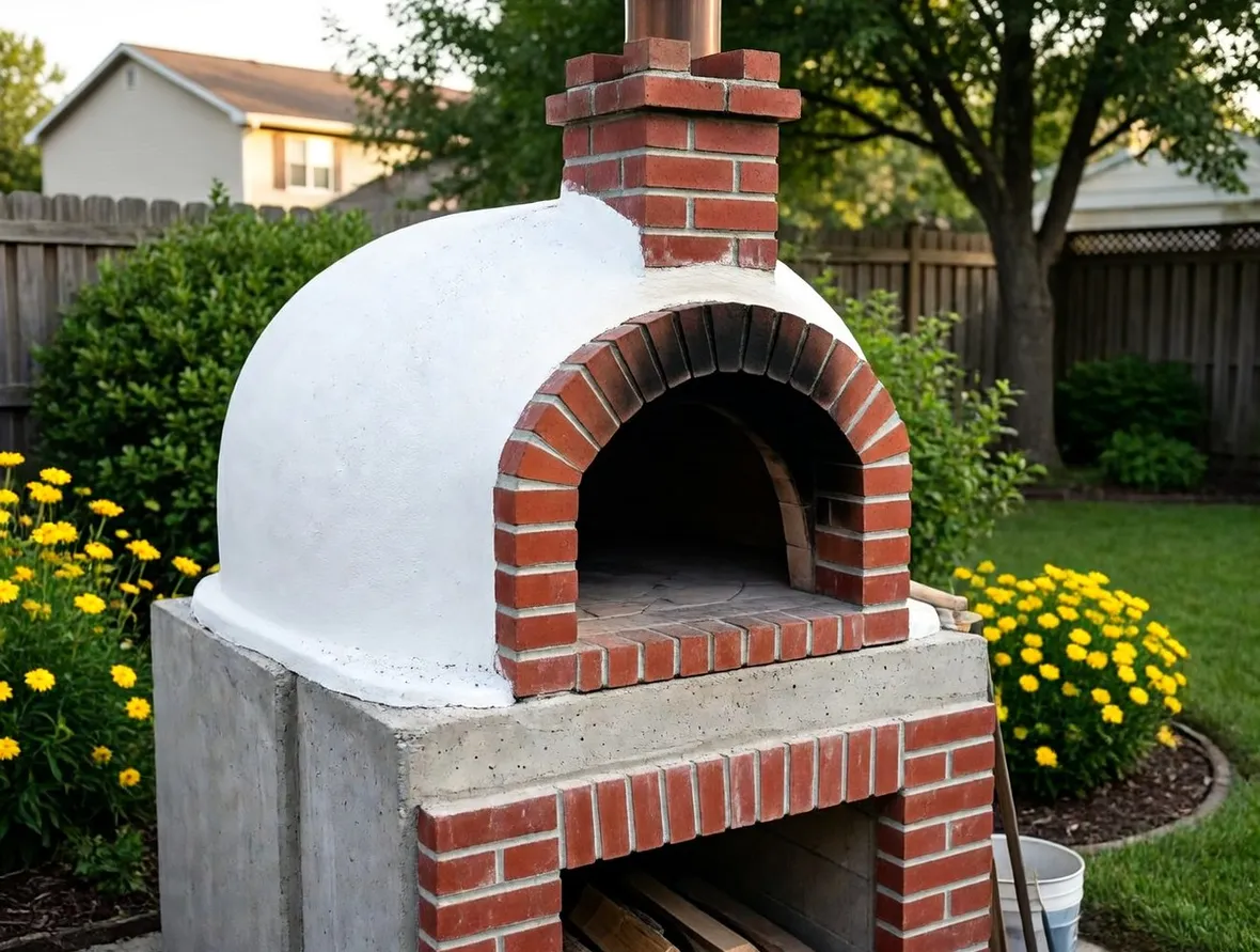 Forno in muratura autocostruito