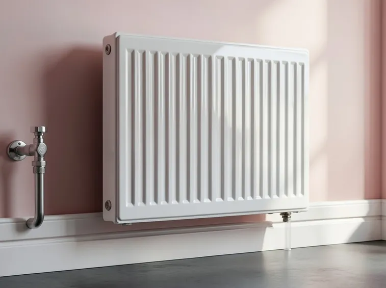 Radiatore a gas bianco