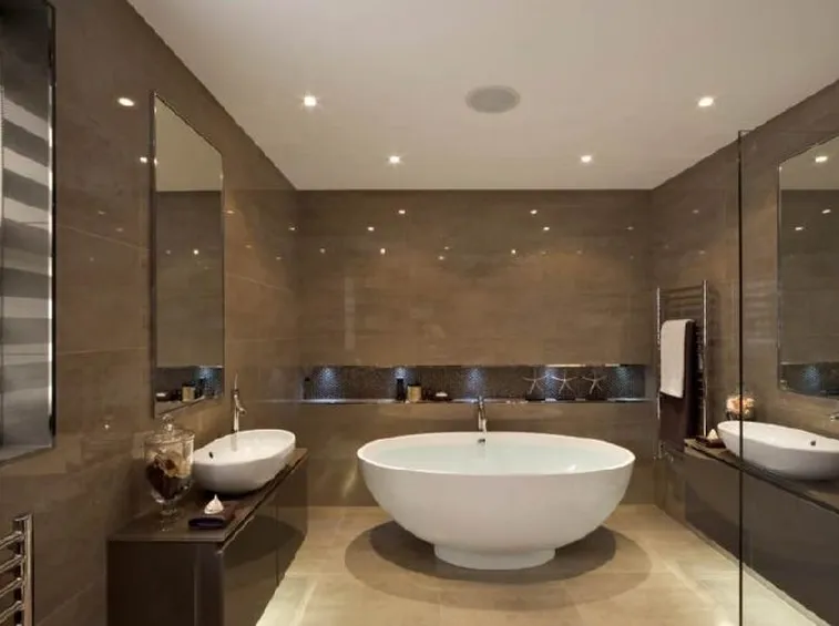 Bagno con faretti led