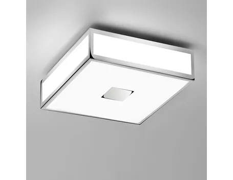 Plafoniera in vetro con luce bianca