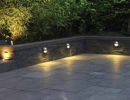 Esempio di illuminazione da giardino