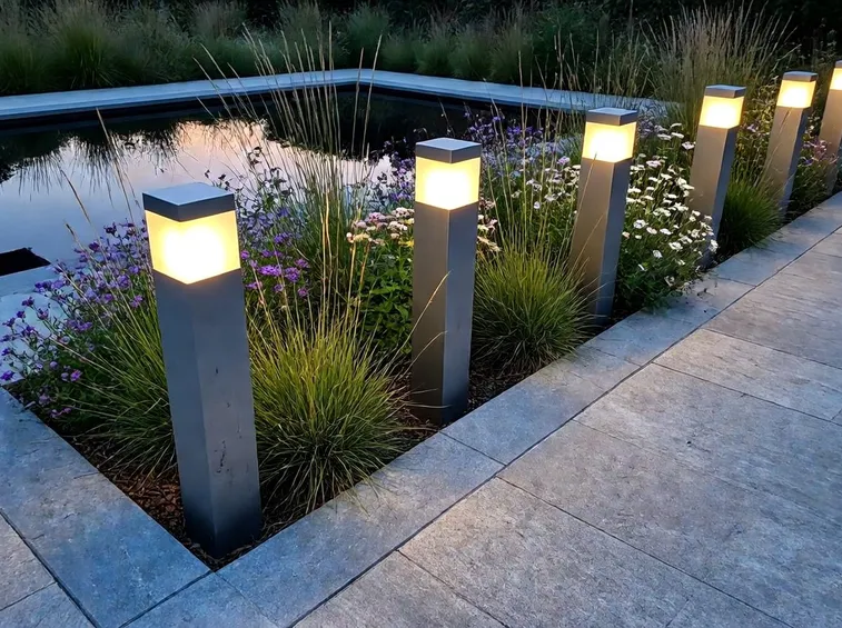 Illuminazione giardino moderna