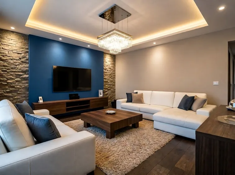Living illuminato a LED