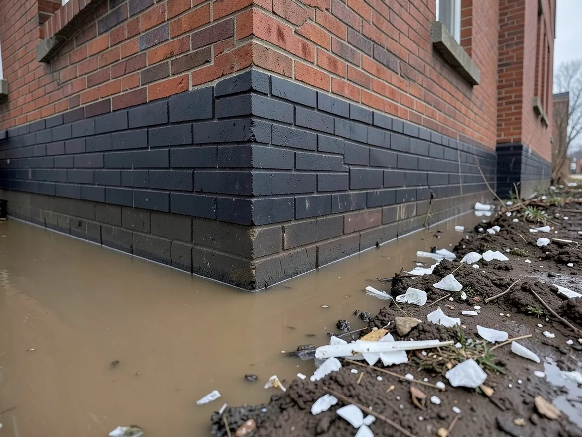 Errato drenaggio dell'acqua piovana