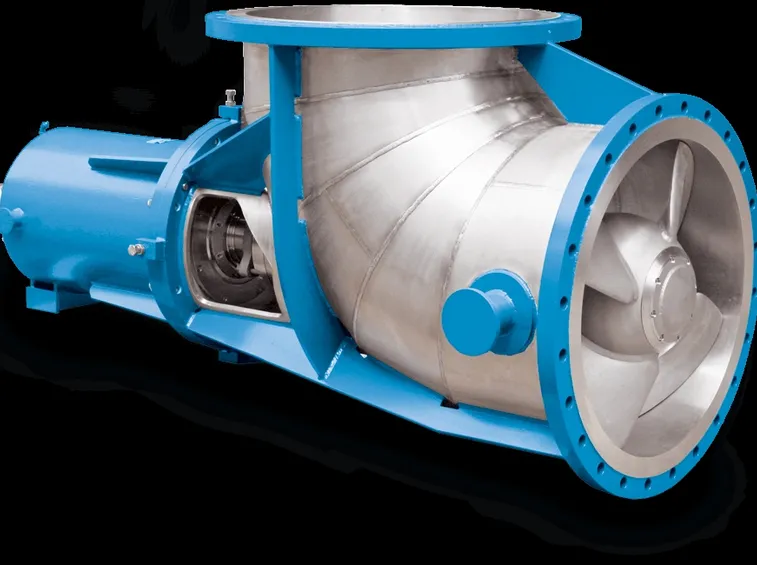 Sezione di una pompa di circolazione centrifuga