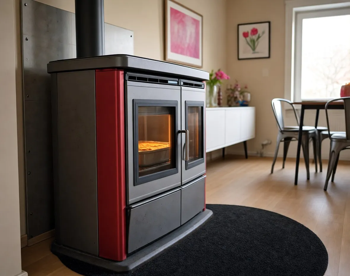 Stufa a legna con forno