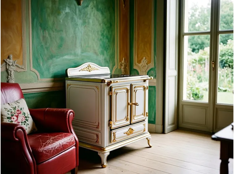stufa in ceramica classica